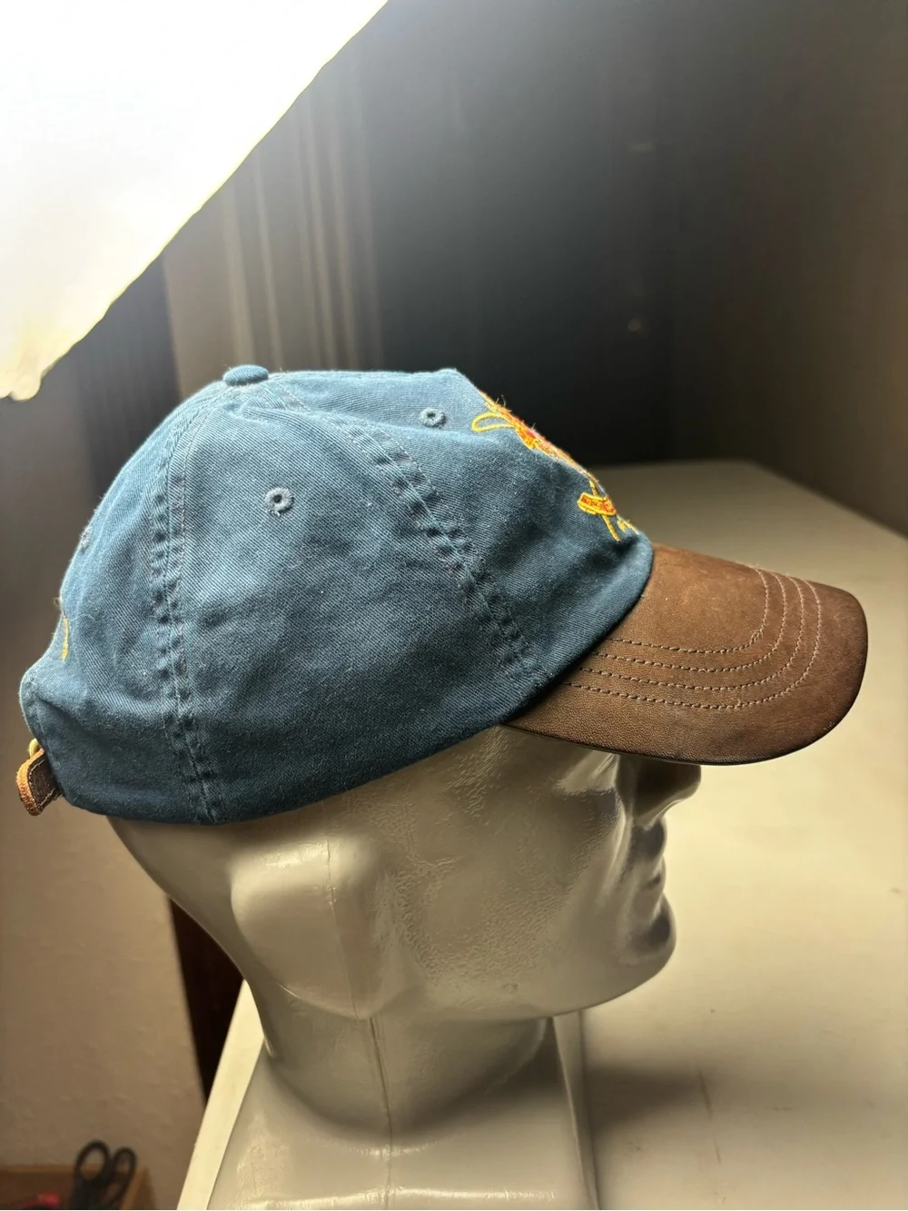 RRL Polo Ralph Lauren Rare vintage rl cords leather bill cap